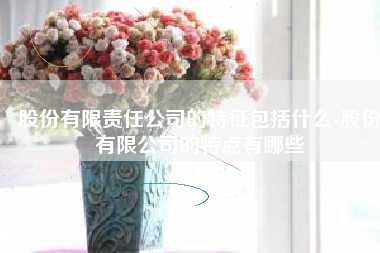 股份有限责任公司的特征包括什么-股份有限公司的特点有哪些