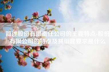 简述股份有限责任公司的主要特点-股份有限公司的特点及其组建要求是什么