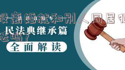 没离婚的情况下和异性同居犯法吗(不是夫妻的两人同住宾馆酒店违法吗)
