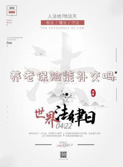 养老保险中断可以补交吗（个人养老保险能补交吗）