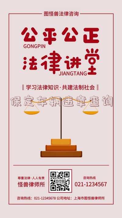 保定车辆违章查询