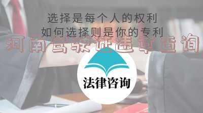 河南驾驶证违章查询