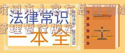 杭州市小客车总量调控管理暂行规定