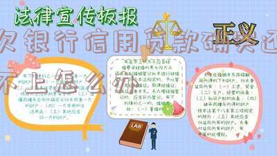 欠银行信用贷款确实还不上怎么办