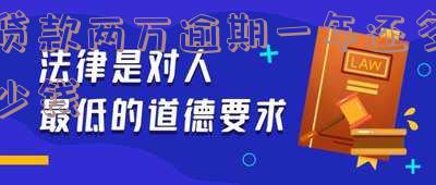 贷款两万逾期一年还多少钱