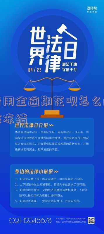 备用金逾期花呗怎么解除冻结