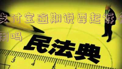 支付宝逾期说要起诉有用吗