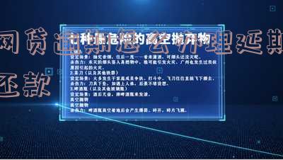网贷逾期怎么办理延期还款