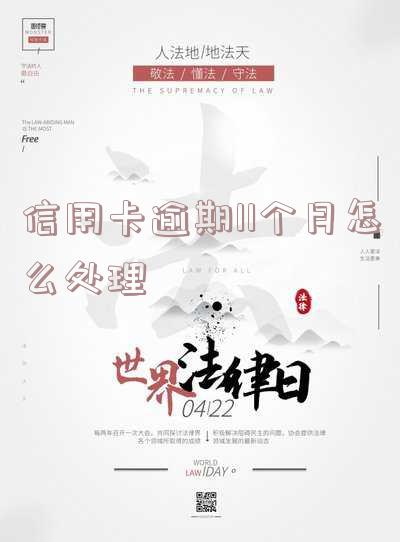 信用卡逾期11个月怎么处理