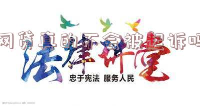 网贷真的不会被起诉吗为什么-网贷真的不会被起诉吗为什么呢