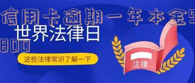 信用卡逾期一年本金9800会怎么样「信用卡逾期一年本金9800会怎么样吗」