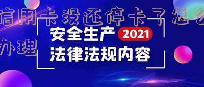 信用卡没还停卡了怎么办理