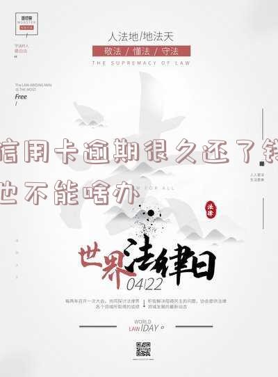 信用卡逾期很久还了钱也不能啥办