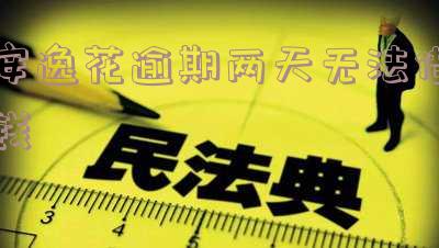 安逸花逾期两天需缴违约金?逾期还进去了怎么办?