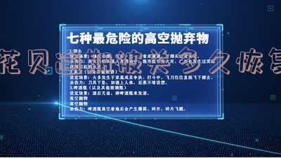 花贝逾期被关多久恢复