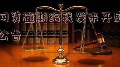 网贷逾期给我发来开庭公告