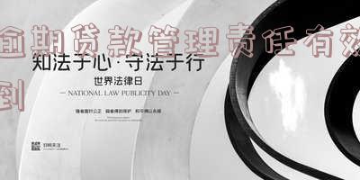 逾期贷款管理责任有效到什么阶段的贷款逾期管理办法