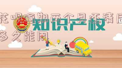 花呗逾期两个多月了,还清多久可以再次使用?