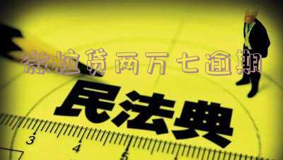 微粒贷两万七逾期会怎么样,欠款2万4逾期会被起诉吗,欠两万多还不起了怎么办?