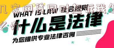 几家网贷同时起诉我怎么办