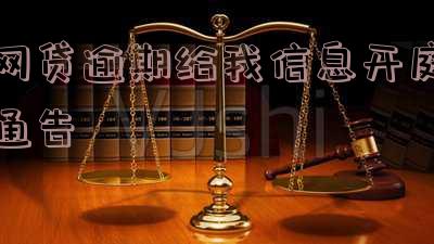 网贷逾期给我信息开庭通告
