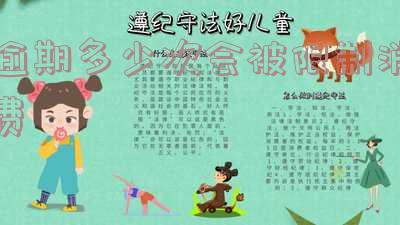逾期多少次会被限制消费了