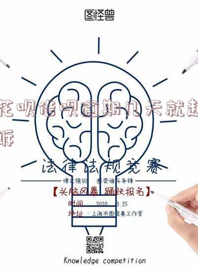 花呗借呗逾期几天就起诉