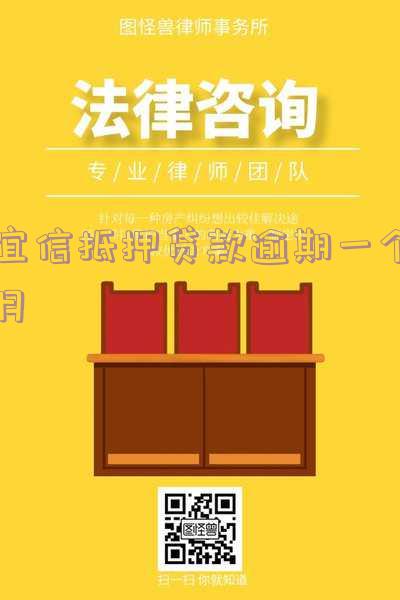 宜信抵押贷款逾期一个月怎么办?