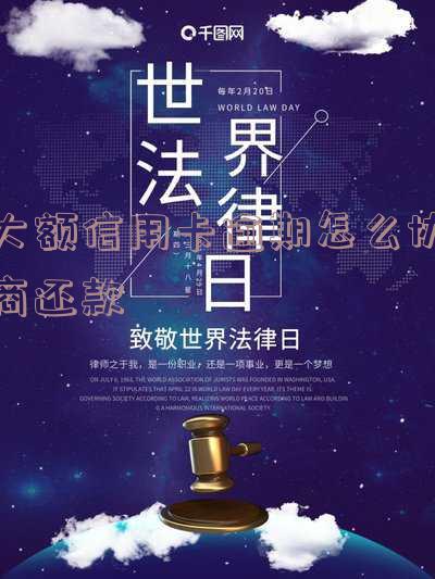 欠大额信用卡还不上怎么办