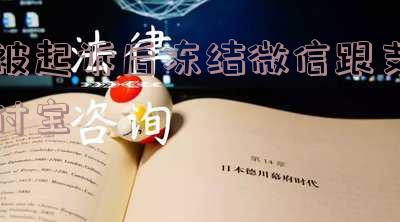 被起诉后冻结微信跟支付宝