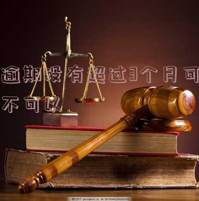 逾期没有超过3个月可不可以
