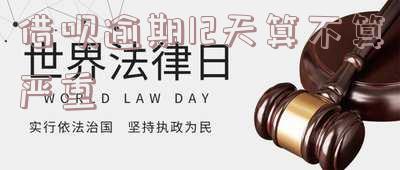 借呗逾期12天算不算严重