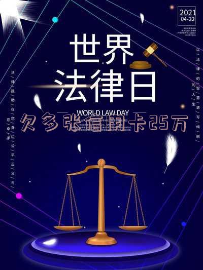 欠多家信用卡20多万该如何应对?