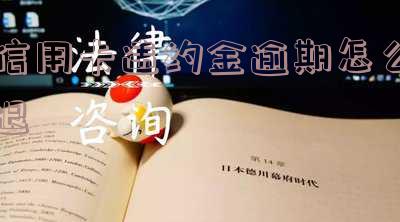 信用卡违约金逾期怎么退回