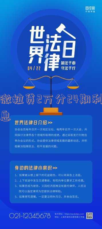 微粒贷2万分24期利息