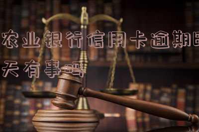 农业银行的信用卡逾期两天会影响征信吗?怎么办?