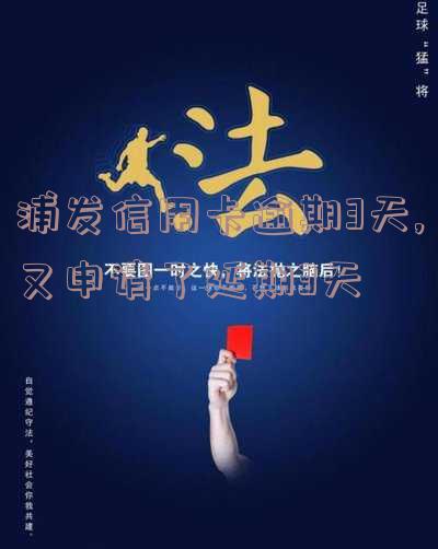 浦发信用卡逾期3天,又申请了延期3天