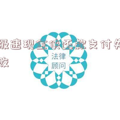 极速现金侠还款支付失败