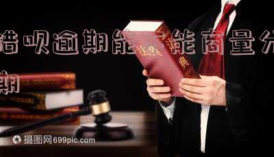 借呗逾期能否申请分期还款？详细解答