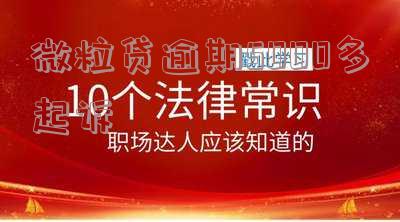 微粒贷逾期700多天，真的会被起诉吗？该怎么办？