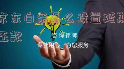 京东白条如何设置延期还款时间及期限？