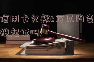 信用卡欠款2万以内会否被起诉?影响因素与解决办法全解析
