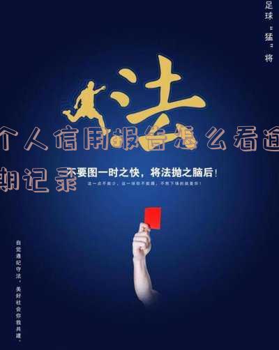 如何查看个人征信报告中的逾期记录及明细