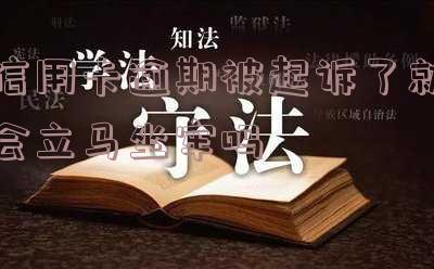 信用卡逾期被起诉了就会立马坐牢吗怎么办，信用卡逾期被起诉会立即坐牢吗？如何应对？